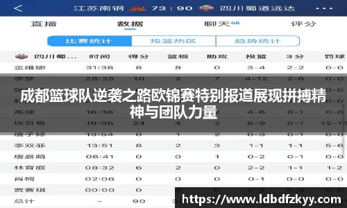 成都篮球队逆袭之路欧锦赛特别报道展现拼搏精神与团队力量